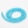 Transparent Glass Bead Strands GLAA-G013-6mm-49-2