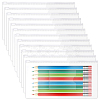 120Pcs A6 Transparent PVC Plastic Zip Top Zipper Seal File Bags ABAG-WA0001-04-1