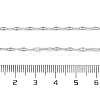 Non-Tarnish 304 Stainless Steel Dapped Chain Necklace for Men Women NJEW-E076-02P-2