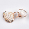 Electroplate Sea Shell Pendants X-SSHEL-T006-02-2
