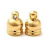 Rack Plating Brass Cord Ends KK-Q772-24G-1