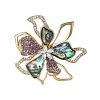 Alloy Rhinestone Brooch PW-WG722E4-01-1
