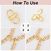 10Pcs Adjustable Zinc Alloy Clip Buckles for Bag Chain Strap FIND-UN0003-76-5