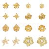 16Pcs 8 Styles Alloy & Brass & 304 Stainless Steel Pendants FIND-FS0004-37-1