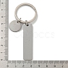 Mother's Day Gift 201 Stainless Steel Word Mama Bear Keychains KEYC-E040-01P-04-3