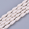 Opaque Solid Color Glass Beads Strands X-GLAA-T009-001F-1