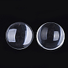 Transparent Glass Cabochons GGLA-R026-35mm-B-2