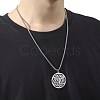 Stainless Steel Star of David Pendant Box Chain Necklaces for Men PW-WGC26FF-01-1