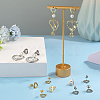 40Pcs 2 Color 201 Stainless Steel Heart Stud Earring Findings STAS-SC0005-30-4