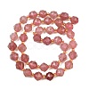 Natural Strawberry Quartz Beads Strands GG-NH0014-A01-4