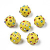 Polymer Clay Rhinestone Beads RB-T017-31K-A-1