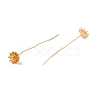 Brass Daisy Flower Head Pins  FIND-B009-09G-2