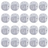 20Pcs Grey Cube Letter Silicone Beads 12x12x12mm Square Dice Alphabet Beads with 2mm Hole Spacer Loose Letter Beads for Bracelet Necklace Jewelry Making JX436U-1