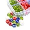 160Pcs 8 Style Opaque & Transparent Colours Glass Round Beads SEED-YW0002-05-2