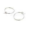 Brass Hoop Earring Findings LS-KK-R112-038A-2