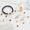 90Pcs 9 Colors Tibetan Style Alloy Beads FIND-GA0006-92-4