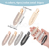 16Pcs 4 Colors Surfboard Shaped Alloy Rhinestone Alligator Hair Clips PHAR-CP0001-10-2