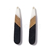 Opaque Resin & Walnut Wood Pendants RESI-M027-12D-1