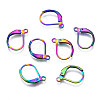 304 Stainless Steel Leverback Earring Findings X-STAS-N092-105-NR-1