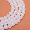 Round Natural White Jade Bead Strands X-G-R345-10mm-06-1