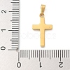Ion Plating(IP) 304 Stainless Steel Micro Pave Cubic Zirconia Pendants STAS-Z107-08G-07-3
