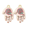 Religion Printed Alloy Pendants AL-CBA7256-24G-01-1
