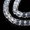 Transparent Glass Bead Strands GLAA-N047-09-E01-3