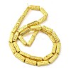 Electroplated Natural Lava Rock Beads Strands G-I360-K03-01-2