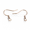304 Stainless Steel Earring Hooks X-STAS-S111-002RG-NR-2