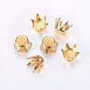201 Stainless Steel Rhinestone Claw Settings STAS-O098-10G-05-1