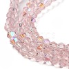 Transparent Electroplate Glass Beads Strands LS-GLAA-F029-4mm-D26-3
