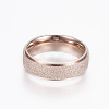 304 Stainless Steel Wide Band Rings RJEW-F062-08RG-8-2