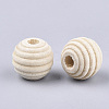 Natural Wood Beads WOOD-S053-48-2