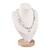 Bust Shaped Velvet Necklace Display Stands NDIS-WH0009-20-1