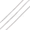 Tarnish Resistant 304 Stainless Steel Curb Chains CHS-D033-02P-01-1