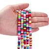 Handmade Polymer Clay Beads Strands X-CLAY-N008-008A-6
