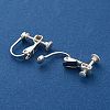 925 Sterling Silver Clip-on Earring Findings STER-M117-02S-2
