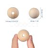 Unfinished Wood Beads X-WOOD-S651-30mm-LF-2