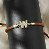 Adjustable Nylon Cord Bracelets X-BJEW-C096-01G-23-3