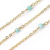 Handmade Natural Amazonite Beaded Chains CHC-P007-E10-3