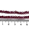 Electroplate Transparent Glass Beads Strands LS-EGLA-A035-T3mm-A02-4