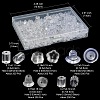 1000Pcs 5 Style Eco-Friendly Plastic Ear Nuts KY-YW0001-33-3
