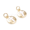 Brass Enamel Charms KK-F814-22G-1