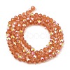 Baking Paint Transparent Glass Beads Strands DGLA-A034-J6mm-B-3