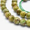 Natural Marble Beads Strands G-K211-6mm-F-3