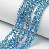 Electroplate Glass Beads Strands EGLA-A034-T6mm-I04-1