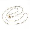 304 Stainless Steel Snake Chain Necklaces NJEW-D285-02G-1