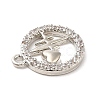 Brass Micro Pave Cubic Zirconia Pendants KK-Q772-02P-3