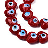 Handmade Evil Eye Lampwork Beads Strands LAMP-N029-010I-2