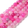 Dyed & Heated Natural Dragon Veins Agate Beads Strands G-P539-A01-06-1